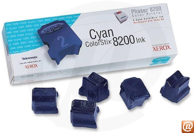 106R01128NO - Tinta Ciano Colorstix Alta Capacidade Xerox para 8200 Caixa com 5 Bastes at 7000 pginas